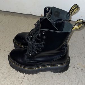 Black Doc Martens Platform Boots